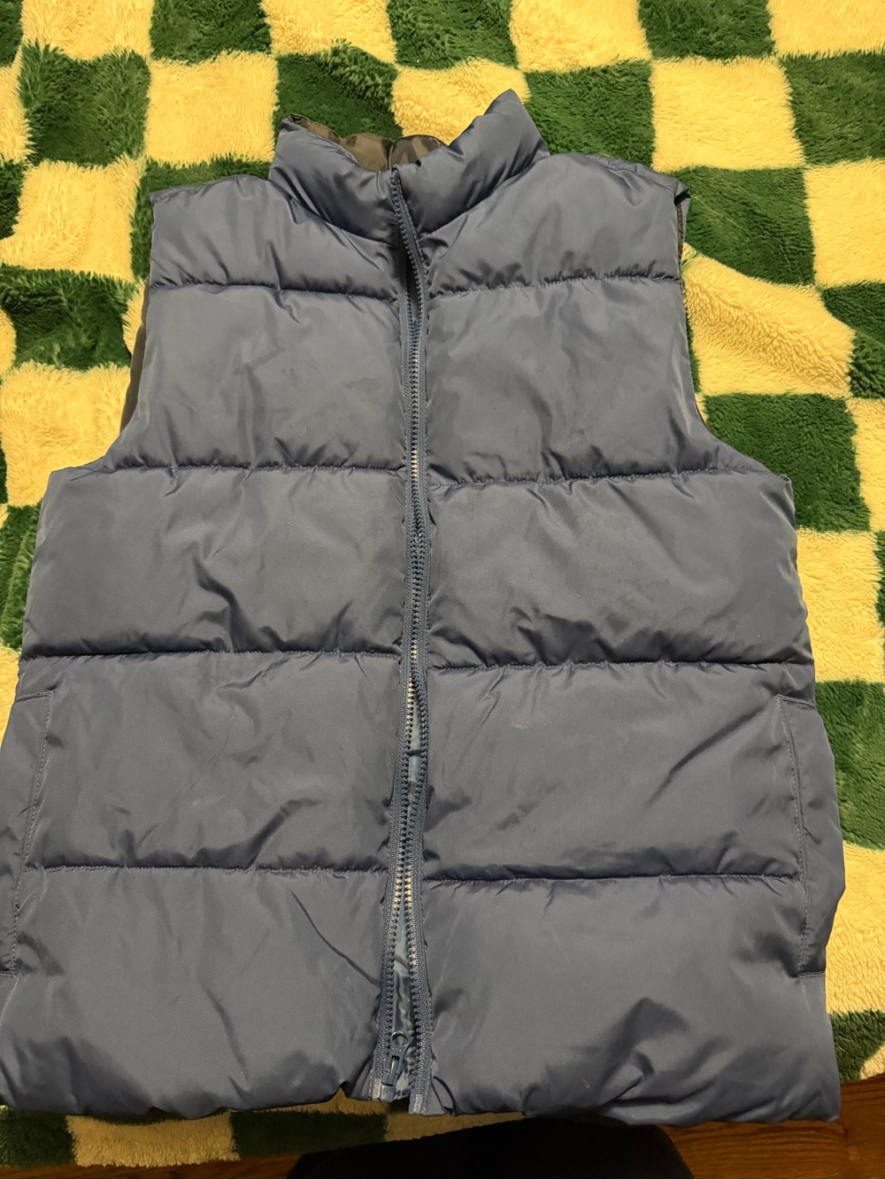 Boys 14/16 Old Navy Blue Puffer Vest - Quilted Insulated Sleeveless